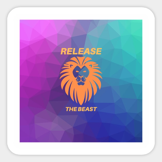 Release the beast Sticker by Blue Ribbon Store